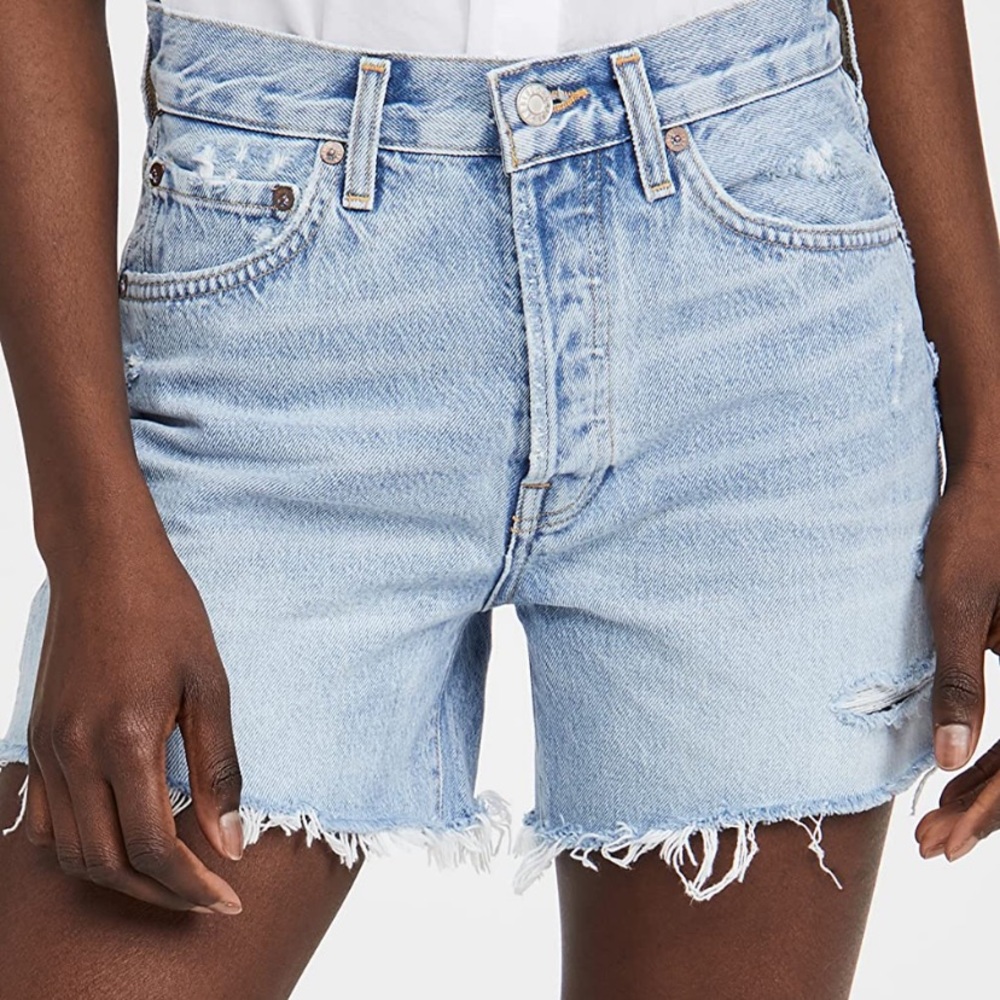 Agolde Parker Long Loose Vintage Shorts in Swapmeet Size 30